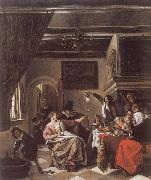 As the Old Sing,So twitter the Young, Jan Steen
